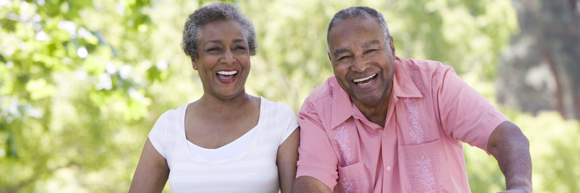 Happy senior Afro-American couple.